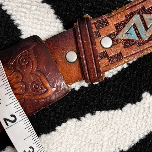 Chambers Phoenix Arizona Vintage Hand Painted Tooled Western 